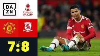 Aus für United! CR7 und Elanga verschießen: Man United - Middlesbrough 7:8 (n.E.) | FA Cup | DAZN