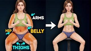 ARM + BELLY + HIPS + THIGHS FAT BURN WORKOUT