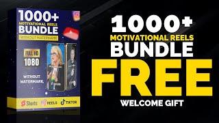 1000+ Motivational Reels Bundle For FREE | Welcome Gift | First Video #digioverse