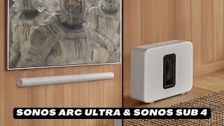 Sonos Ultra Soundbar with Sub4 Subwoofer - Quick Look India