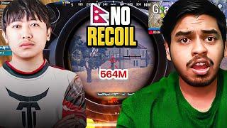 KingAnBru *SHOCKED* NEPAL NO RECOIL PLAYER ? 4x Sensitivity KNAXA PUBGM BEST Moments in PUBG Mobile