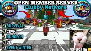 Clubby Network | Open Member Server Minecraft Pe 1.21.50 Survival Indonesia