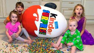 Five Kids Egg Surprise + more Children's Songs and Videos