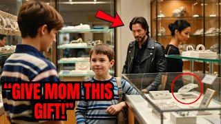 A Young Boy Buys a Gift for His Mom, Then Keanu Reeves Walks In and Changes It All