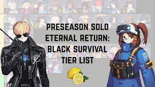 Eternal Return: Black Survival Preseason Solo Tier List (April 2021)