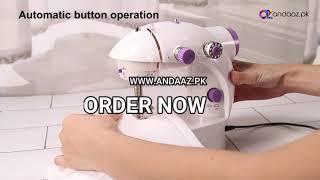 MINI SEWING MACHINE WITH ADJUSTABLE 2 SPEED DOUBLE THREAD ELECTRIC CRAFTING MENDING MACHINE