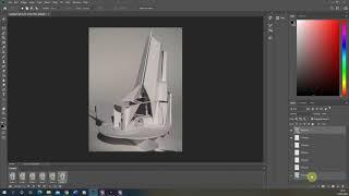Animated Annotations in Photoshop - Architectural Model