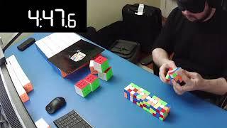 10/10 MBLD in 5:46.61 (13.5 exec/cube)