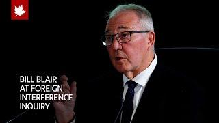 Bill Blair testifies at public hearing into foreign interference in Canada