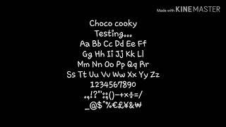 I Love Choco cooky. These are my good and happy news.