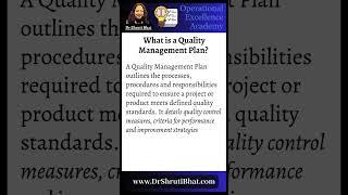 What is a Quality Management Plan? | Quality Management Plan Explained.