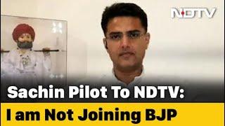 Sachin Pilot: "Not Joining BJP, Attempt To Malign Me Before Leadership"