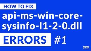 api-ms-win-core-sysinfo-l1-2-0.dll Missing Error | Windows | 2020 | Fix #1