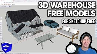 GETTING STARTED with SketchUp Free - Lesson 5 - Free Models from the 3D Warehouse
