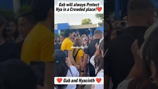 OMG! GAB LAGMAN WILL ALWAYS PROTECT HYACINTH CALLADO IN A CROWDED PLACE!️ #gablagman #shorts