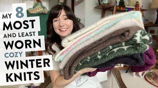 My 8 Most & Least Worn Cozy Winter Knits | Not the Worst(ed) Knitting Podcast Ep 28