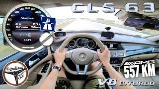 2013 Mercedes CLS63 AMG | V-MAX. Próba autostradowa. RACEBOX 100-200 km/h