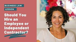 Employee vs Independent Contractor | What's the Difference?