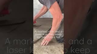 A quick tip for earthen floor installation. #shorts