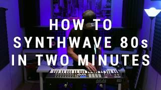 Making 80s Synthwave Beat in two Minutes (Ableton Live Realtime Looping)