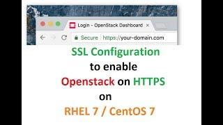 How to configure ssl certificate (https) in openstack(centos linux, redhat linux)