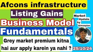 Afcons infrastructure ipo Business model | Afcons infrastructure ipo latest GMP | Aimsapien