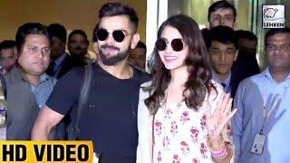 Anushka And Virat's GRAND Welcome At Mumbai Airport After Marriage  | LehrenTV