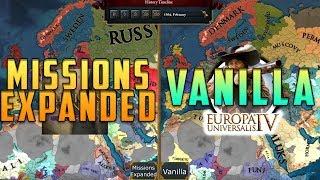 [EU4] Double Timelapse - Vanilla vs Mod (Missions Expanded)