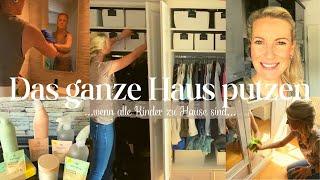  CLEAN WITH ME - Das ganze Haus putzen, wenn alle Kinder zu Hause sind