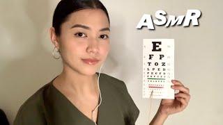 ASMR - Eye exam roleplay | Light triggers & soft spoken (bahasa malaysia)