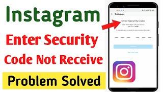 Instagram Enter Security Code Problem Solve | Enter Security Code Problem Instagram 2022