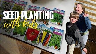 Planting Seeds with Kids - A Chaotic Vlog