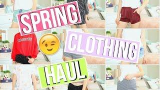 TRY ON SPRING CLOTHING HAUL!!