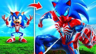 Upgrading Sonic To SPIDERMAN SONIC In GTA 5!