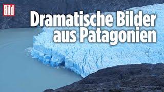 Naturspektakel: Gigantischer Gletscher zerbricht