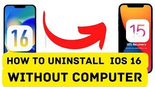 How to uninstall ios 16 beta without computer | How to uninstall ios 16 beta without computer