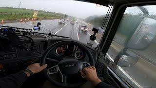 POV  TRUCK DRIVING  ON REIN M6 RELAX   adrian cox  uk