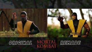 Mortal Kombat: Scorpion Vs. Johnny Cage Stop Motion Comparison