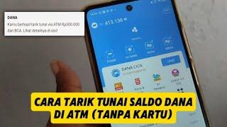 Cara Tarik Tunai Saldo Dana Di ATM Tanpa Kartu