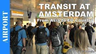 TRANSFER AT AMSTERDAM Airport Schiphol - How to Make a Connection Flight at Schiphol Airport