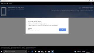 xperia companion software repair error solution