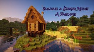 How to Build a Starter House in Minecraft │ A Minecraft Timelapse