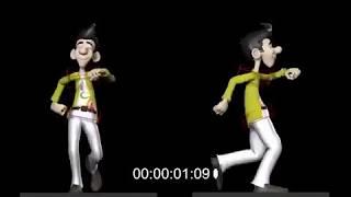 happy walk cycle animation | 3d animation reference