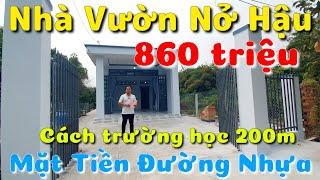 Nhà vườn 512m2 nở hậu rất đẹp mặt tiền đường nhựa cách trường học 200m giá rẻ 860 triệu ở Tây Ninh