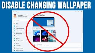 How to Disable Changing the Windows Desktop Wallpaper for Some or All Users on a Computer