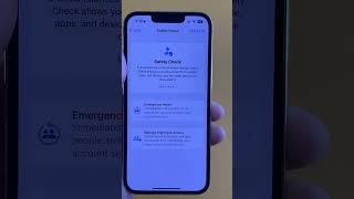 Safety Check  #vlogs #apple #ios16 #youtubeshorts