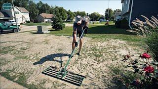 How To LEVEL Your Lawn In ONE WEEKEND // Verticut, Scarify, Aeration, Topdress, Level and Overseed