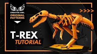 How to make leather T-REX with PDF PATTERN