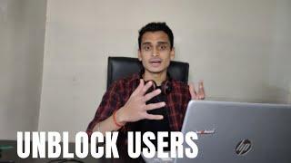 Unblock users || Social media app using firebase 2022