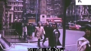 Rare Colour Footage of 1960s London, New Bond Street, Shops